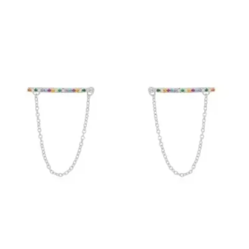 BRINCO CORRENTE ZIRCONIA COLOR