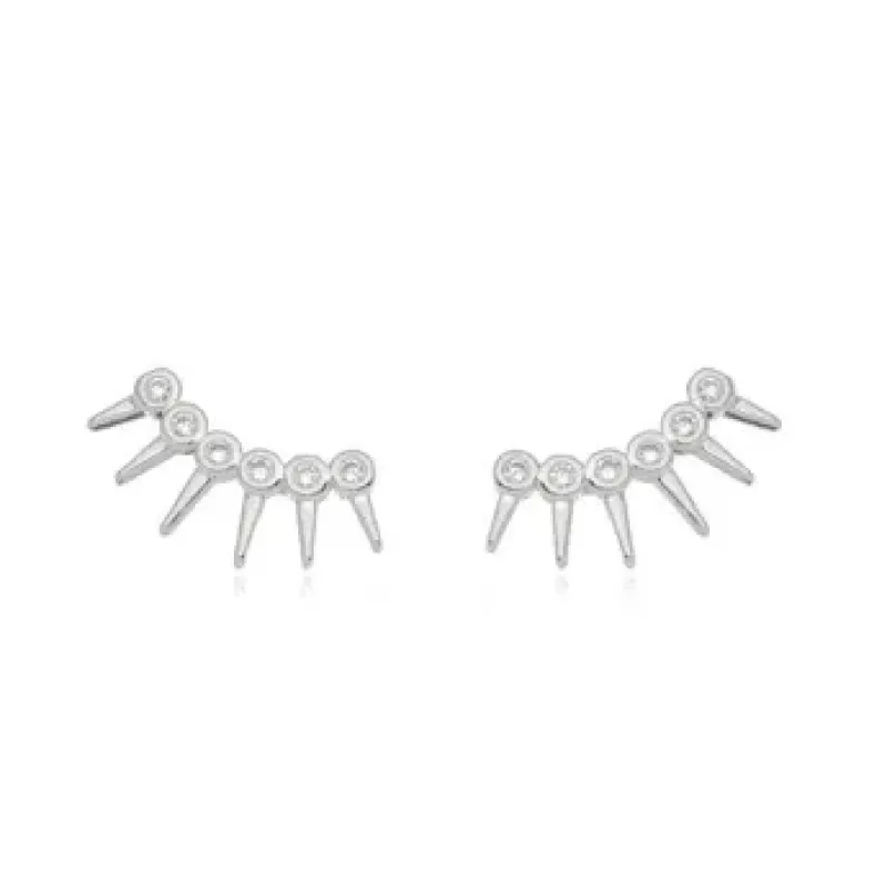 BRINCO EAR CUFF ESPINHO ZIRCONIA CRISTAL