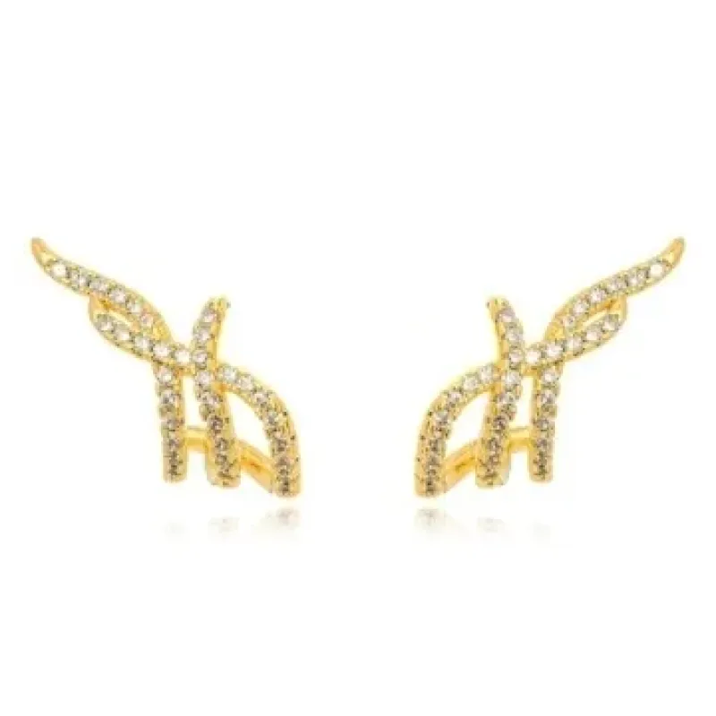BRINCO EAR CUFF ZIRCO CRISTAL