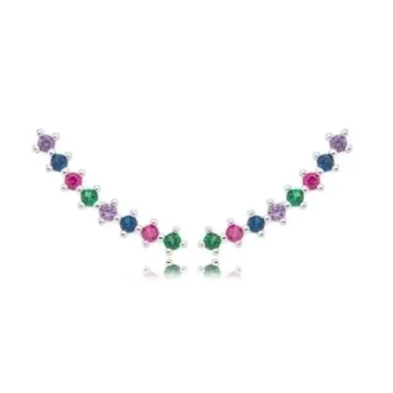 BRINCO EAR CUFF ZIRCONIA COLOR