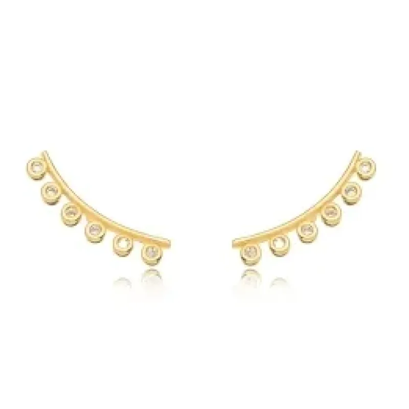 BRINCO EAR CUFF ZIRCONIA CRISTAL