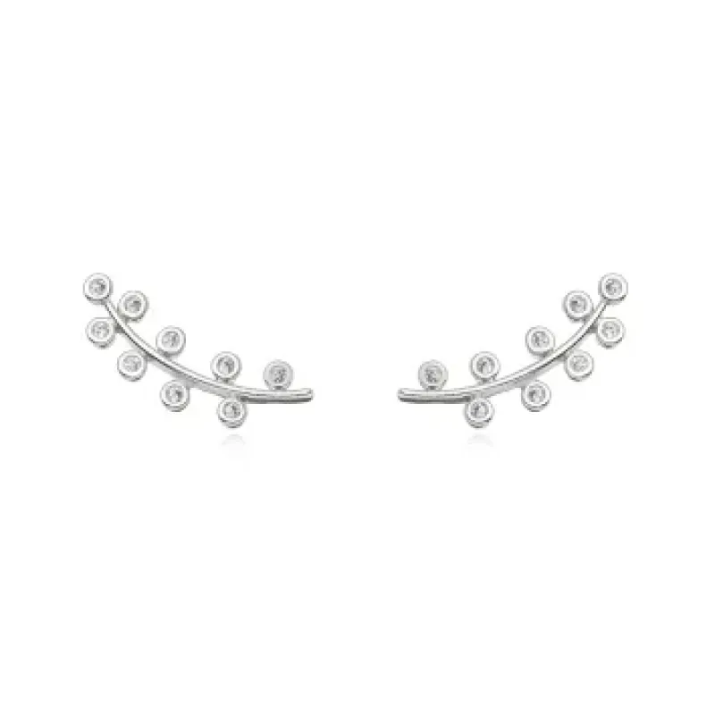BRINCO EAR CUFF ZIRCONIA CRISTAL