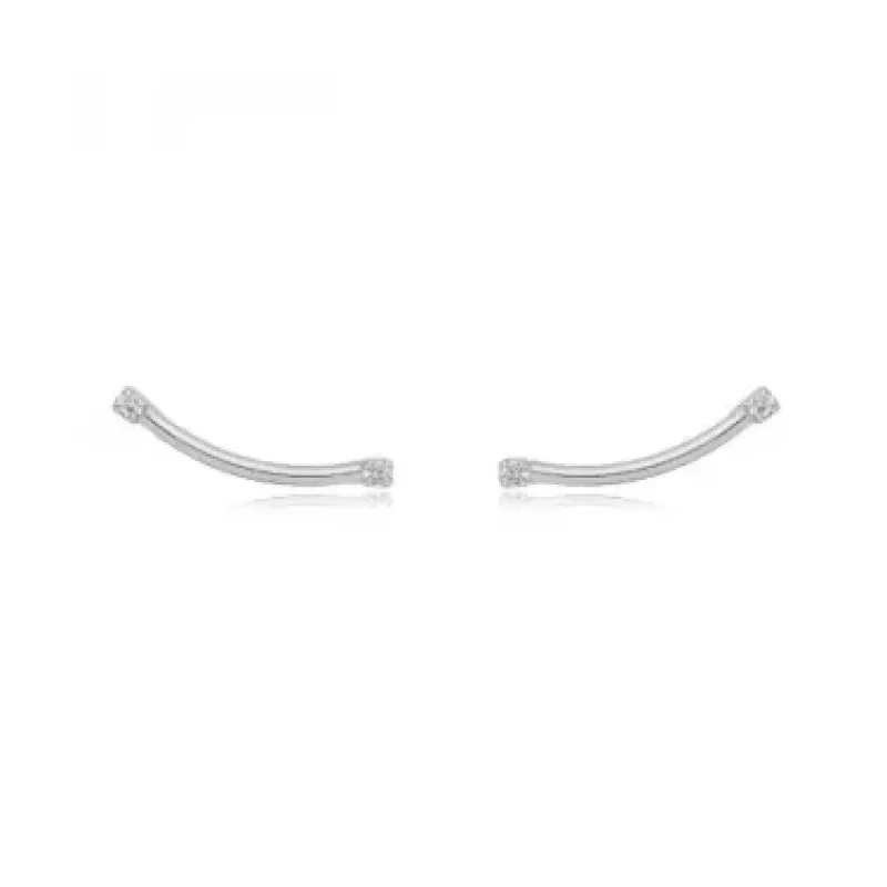 BRINCO EAR CUFF ZIRCONIA CRISTAL