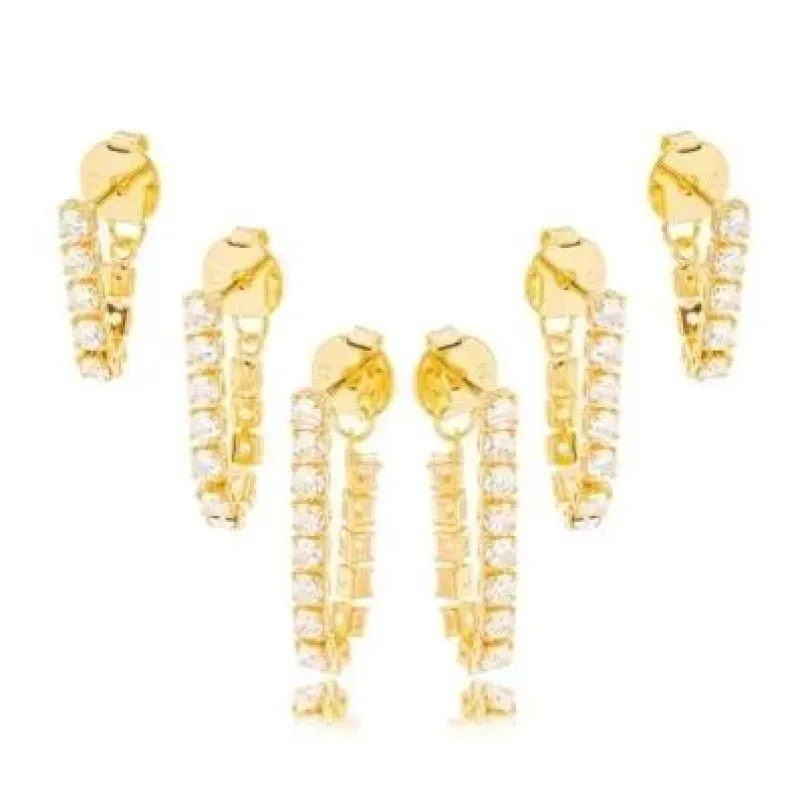 BRINCO EAR JACKET ZIRCONIA CRISTAL P