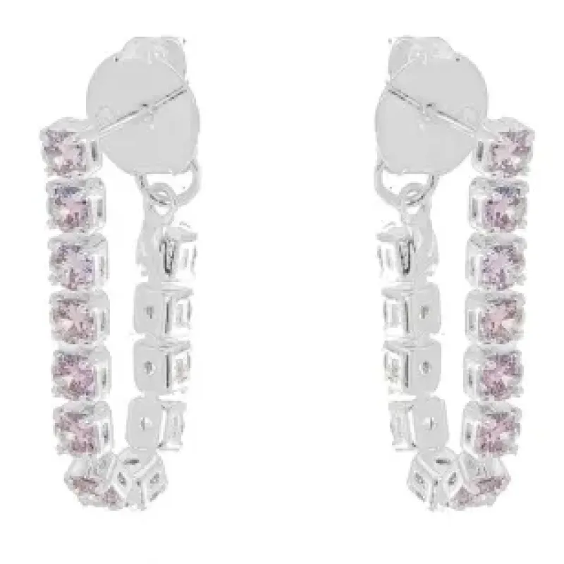 BRINCO EAR JACKET ZIRCONIA LILAS M