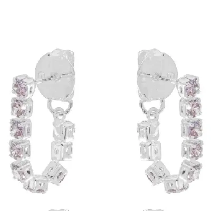 BRINCO EAR JACKET ZIRCONIA LILAS P