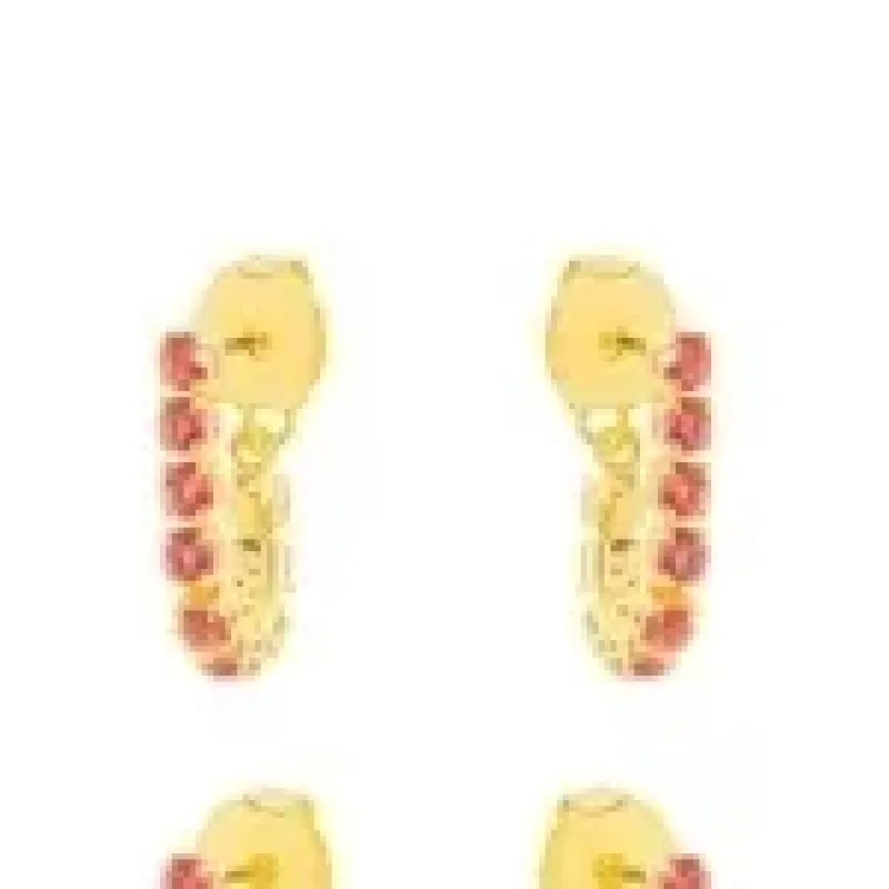 BRINCO EAR JACKET ZIRCONIA ROSA P