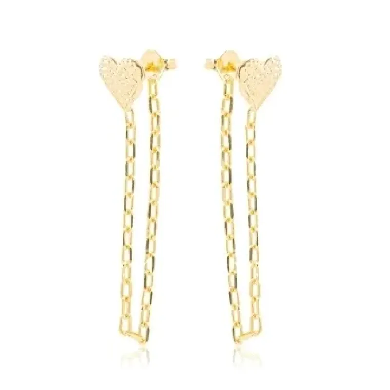 BRINCO EAR LINE CORACAO CORRENTE LISO