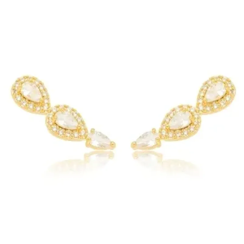 BRINCO GOTA ZIRCONIA CRISTAL