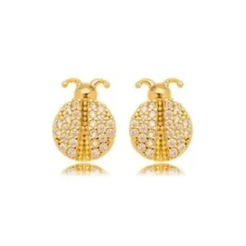 BRINCO JOANINHA ZIRCONIA CRISTAL