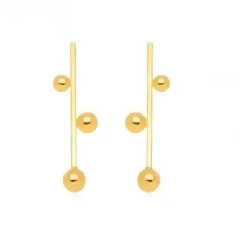 BRINCO PENDENTE BOLAS LISO