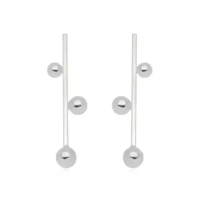 BRINCO PENDENTE BOLAS LISO