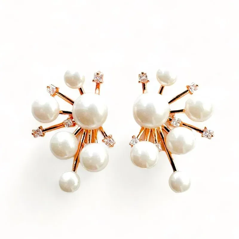 BRINCO PEROLA ZIRCONIA CRISTAL