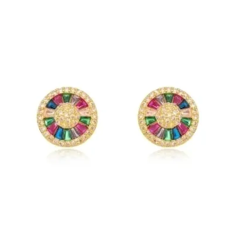 BRINCO PIZZA COLOR ZIRCONIA CRISTAL