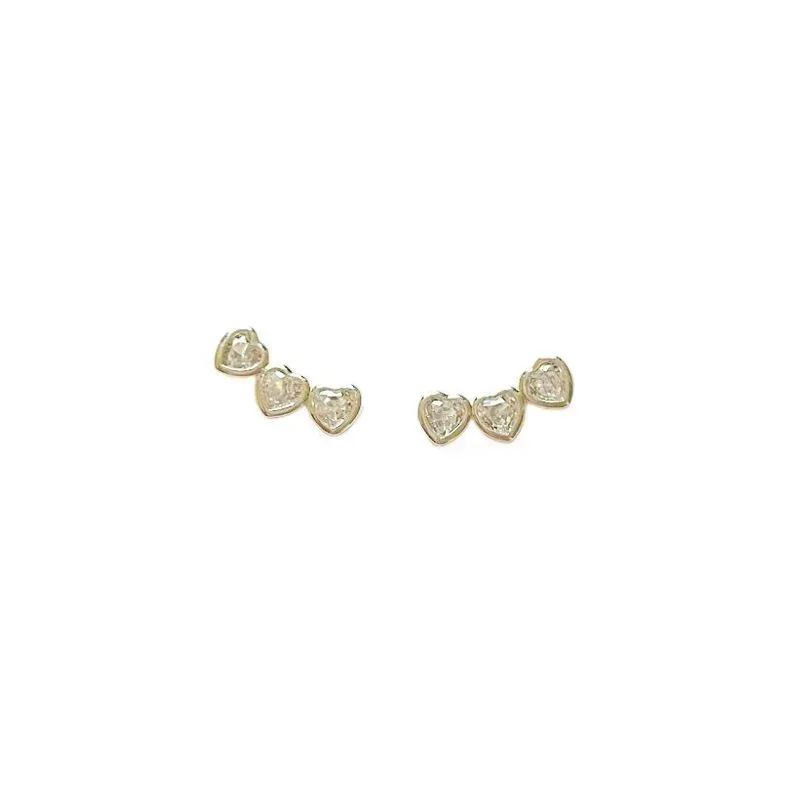 BRINCO TRÊS CORAÇÕES ZIRCONIA CRISTAL