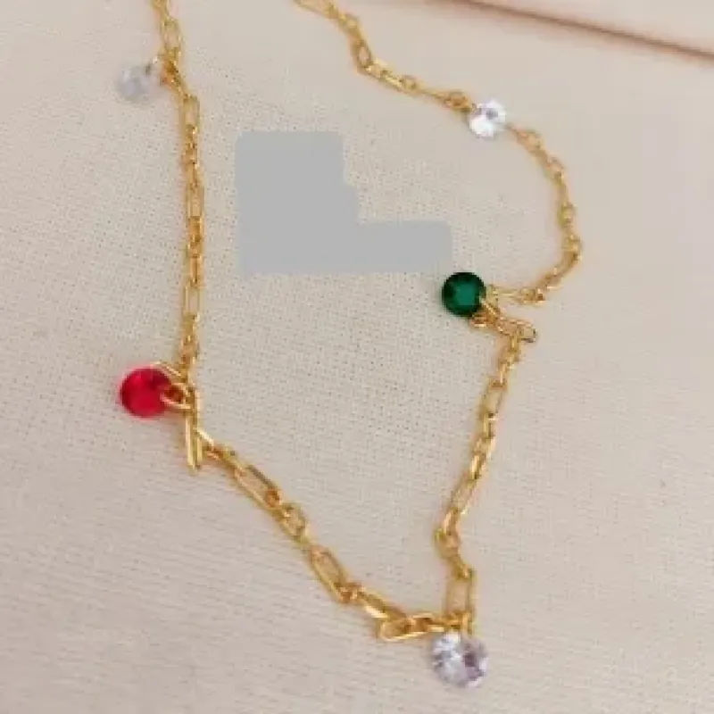 COLAR CHOKER CRISTAIS COLOR