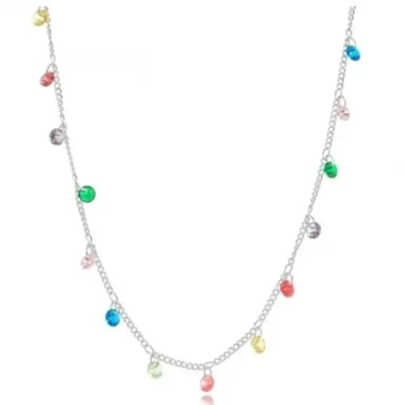 COLAR CHOKER CRISTAIS COLOR