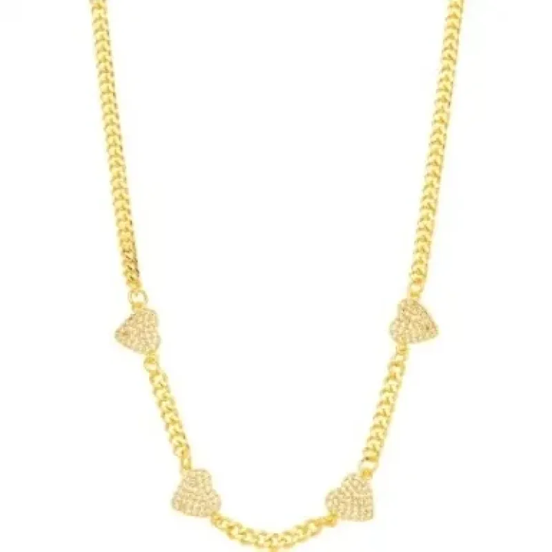 COLAR CHOKER ELO GROUMET CORACAO ZIRCONIA CRISTAL