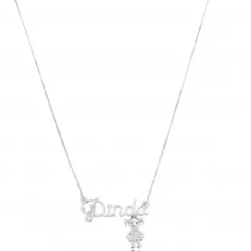 COLAR DINDA MENINA ZIRCONIA
