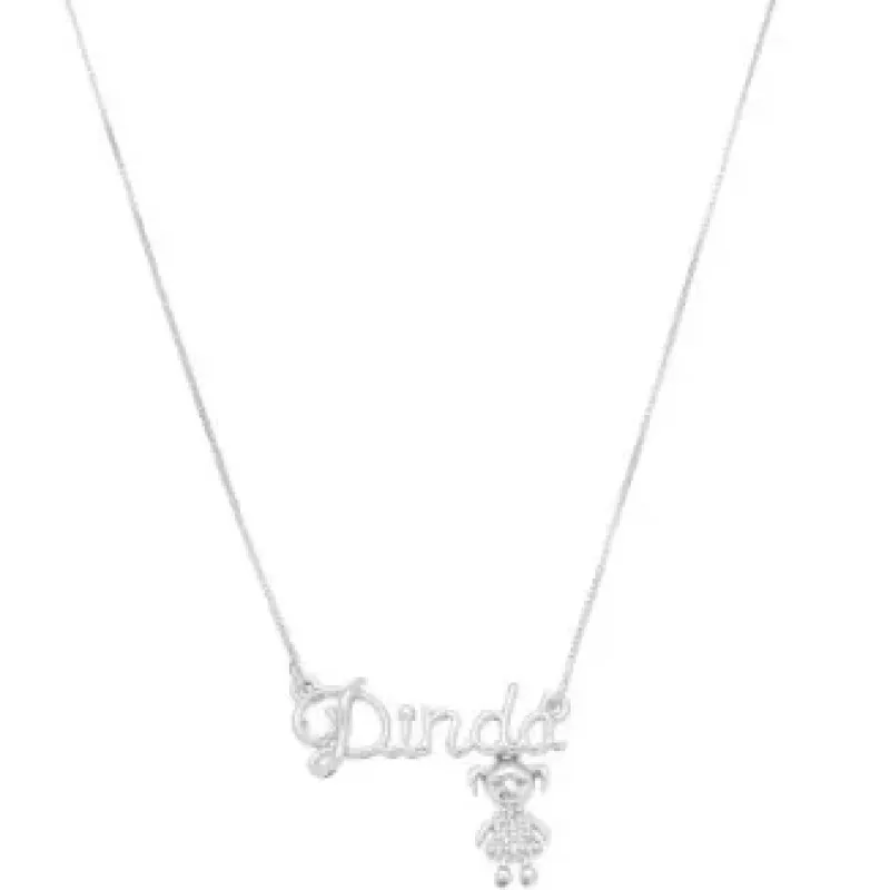 COLAR DINDA MENINA ZIRCONIA CRISTAL