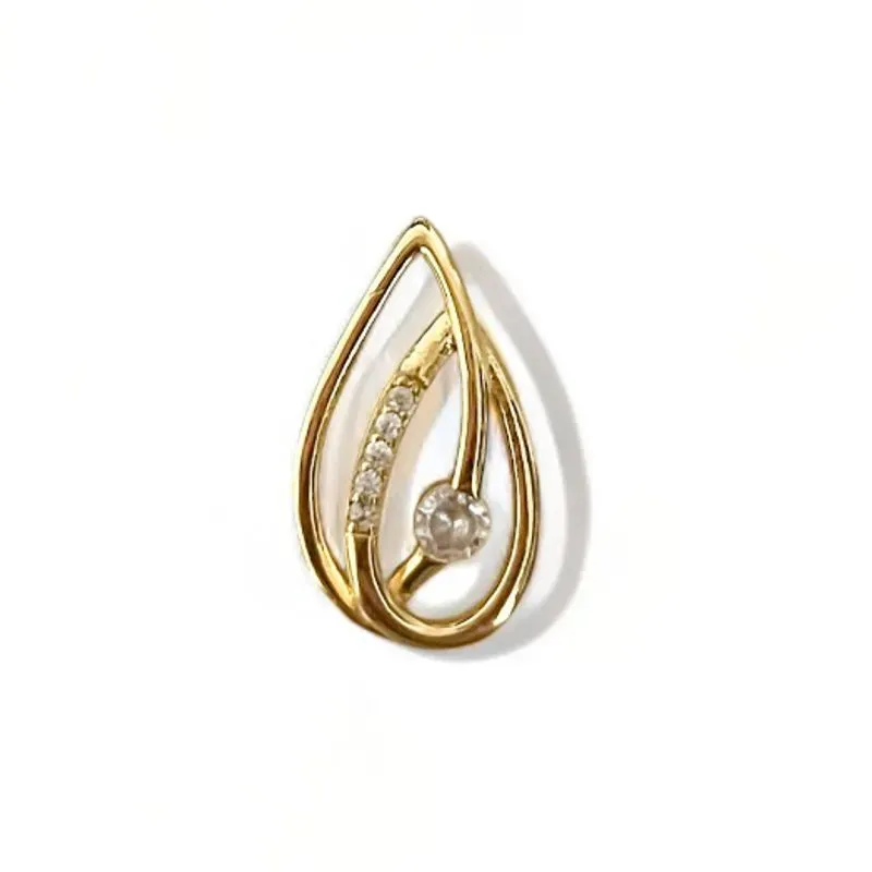 COLAR GOTAS VAZADAS ZIRCONIA CRISTAL