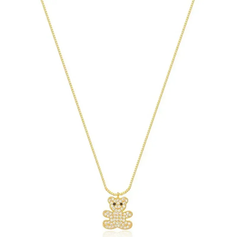 COLAR INFANTIL URSO ZIRCONIA CRISTAL