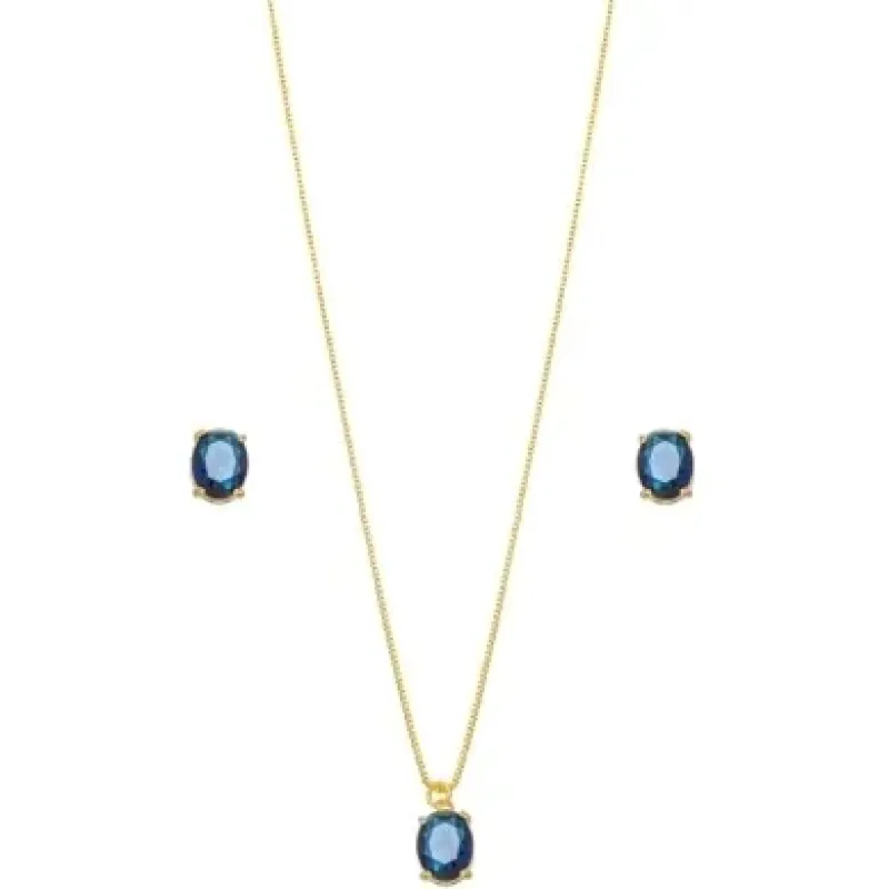 CONJUNTO OVAL SAFIRA