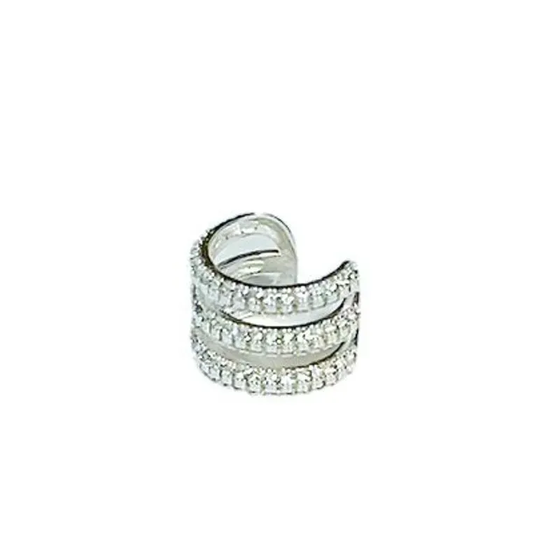 PIERCING FAKE FILEIRAS ZIRCONIA CRISTAL
