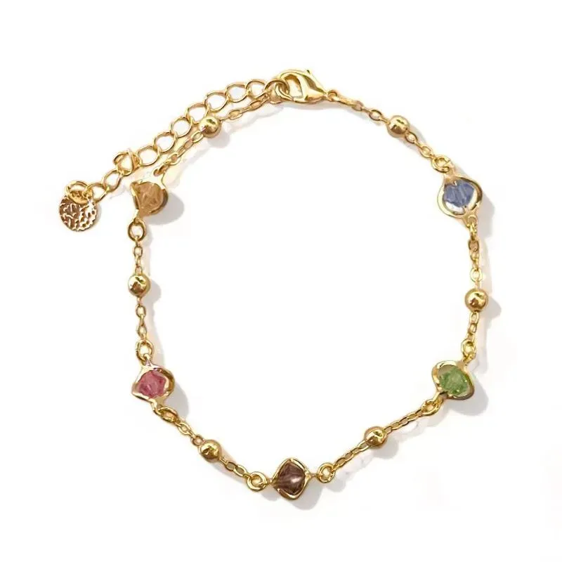 PULSEIRA BOLINHA LISA CRISTAIS COLOR