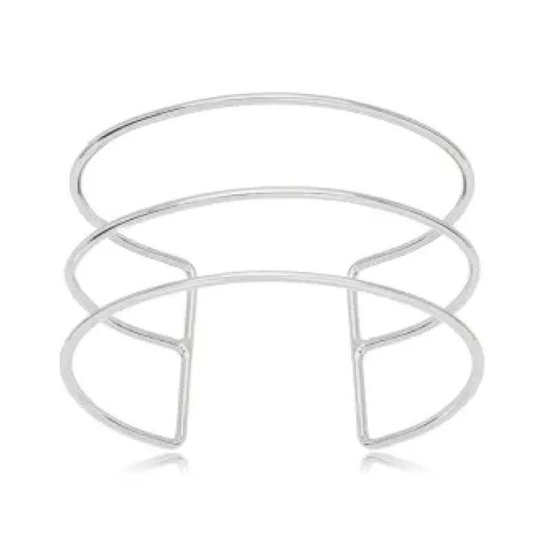 PULSEIRA BRACELETE FILEIRAS LISO