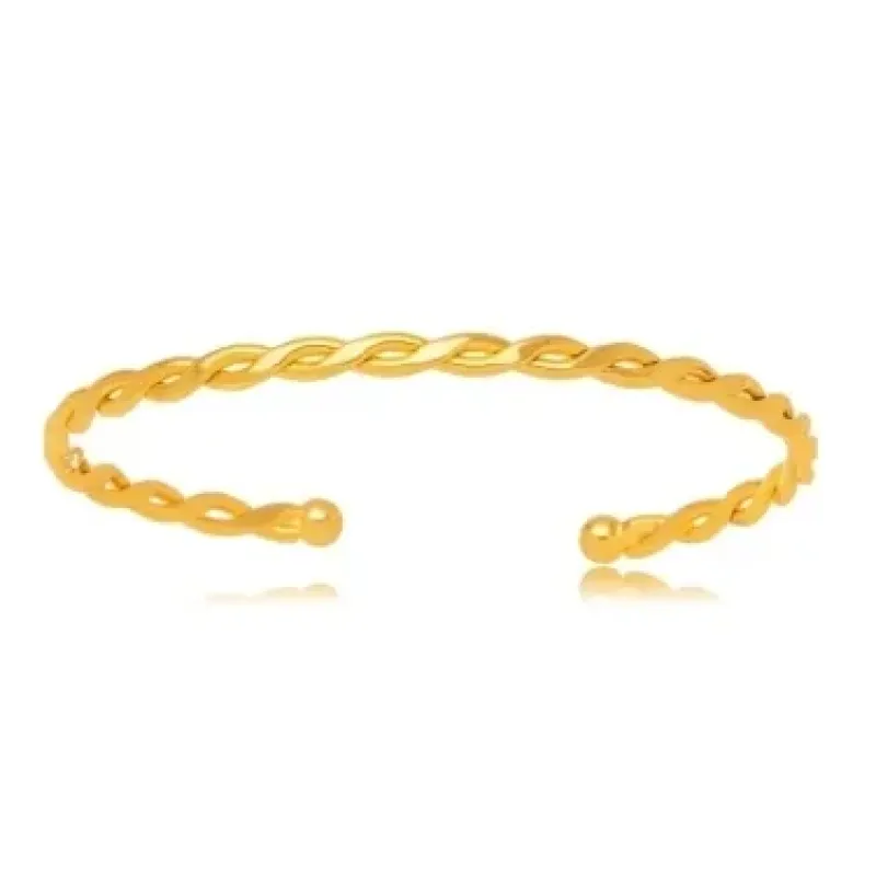 PULSEIRA BRACELETE TORCIDO LISO