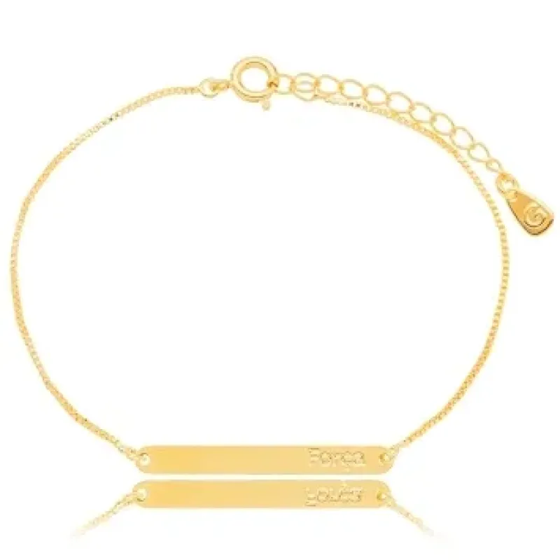PULSEIRA PLACA LISA FORCA