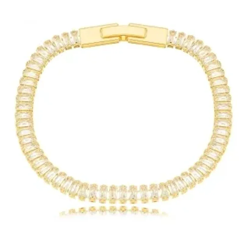 PULSEIRA RIVIERA BAGUETE CRISTAL