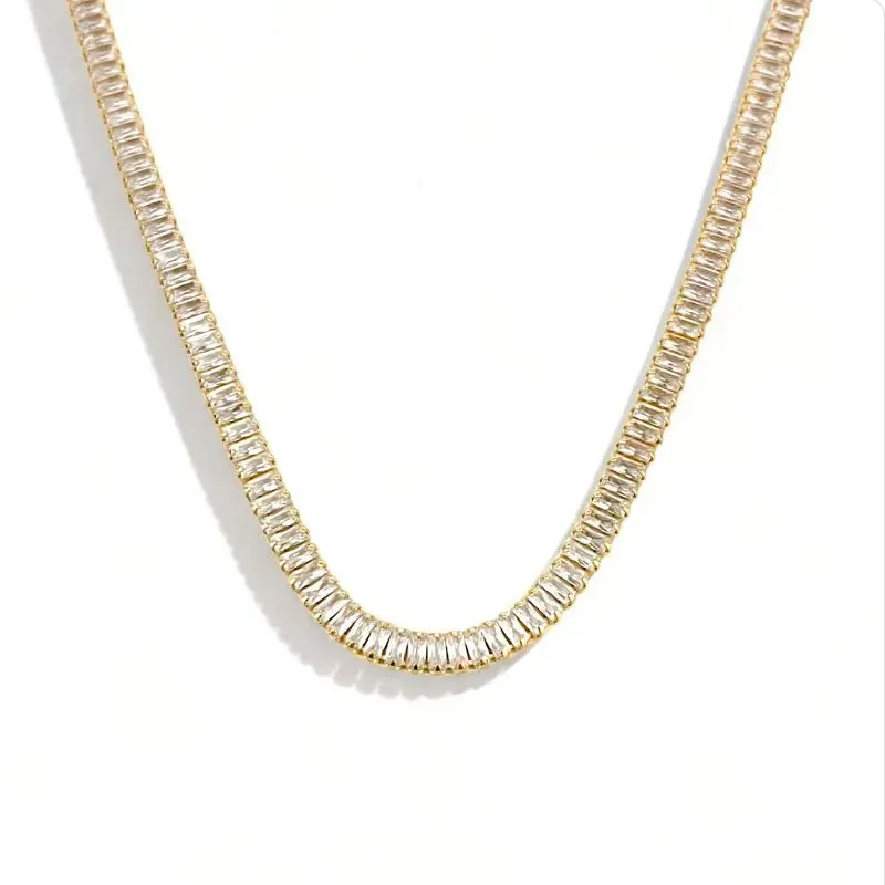 COLAR RIVIERA BAGUETE CRISTAL