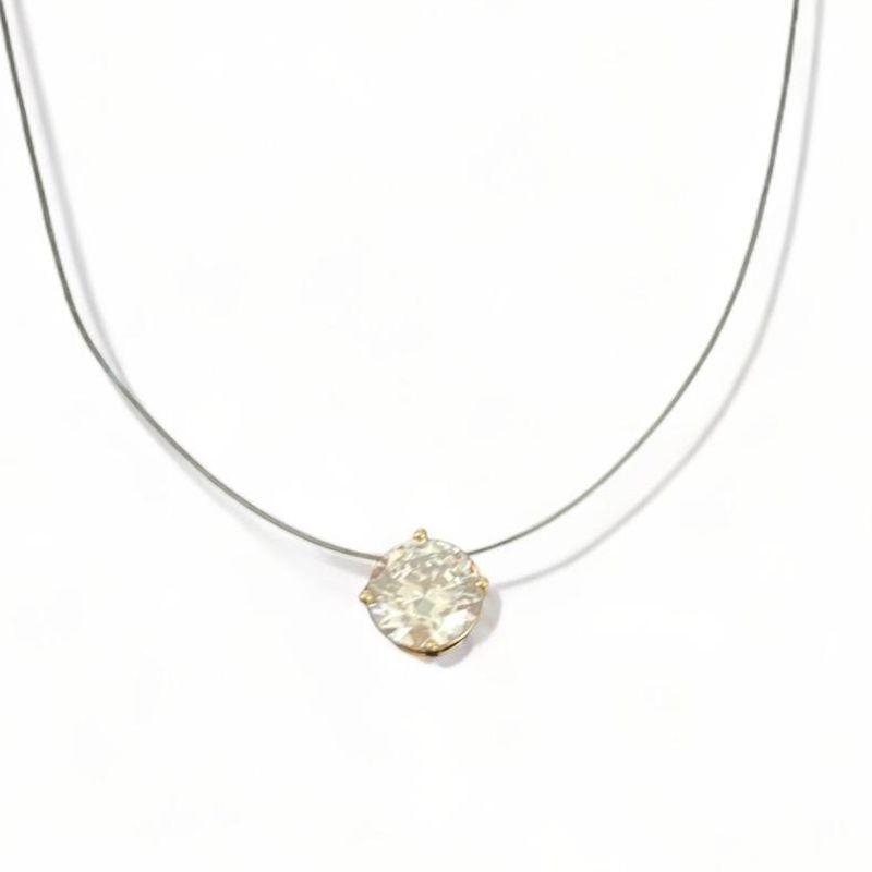 COLAR PONTO DE LUZ CRISTAL NYLON