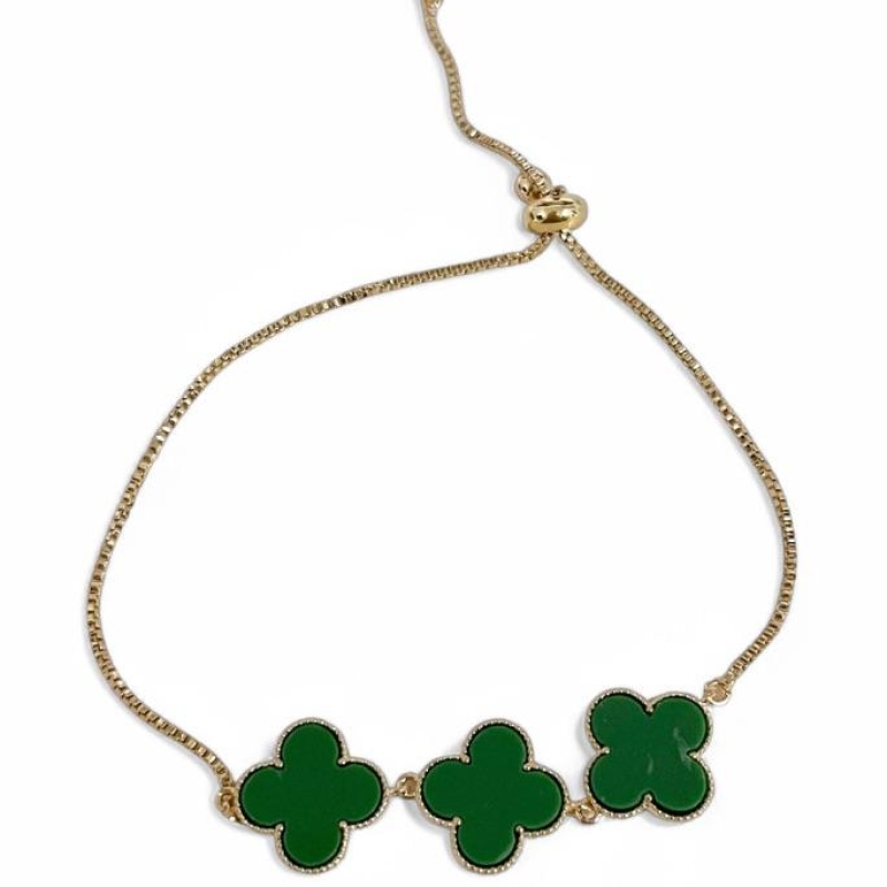 PULSEIRA TREVO ESMERALDA