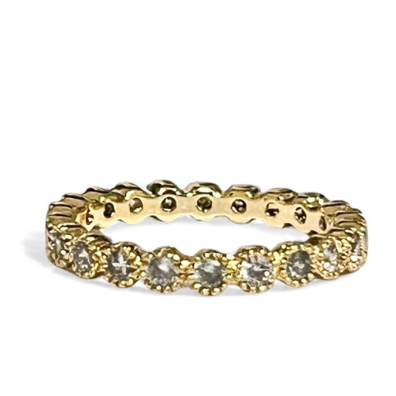 ANEL BOLINHAS ZIRCONIA CRISTAL 15