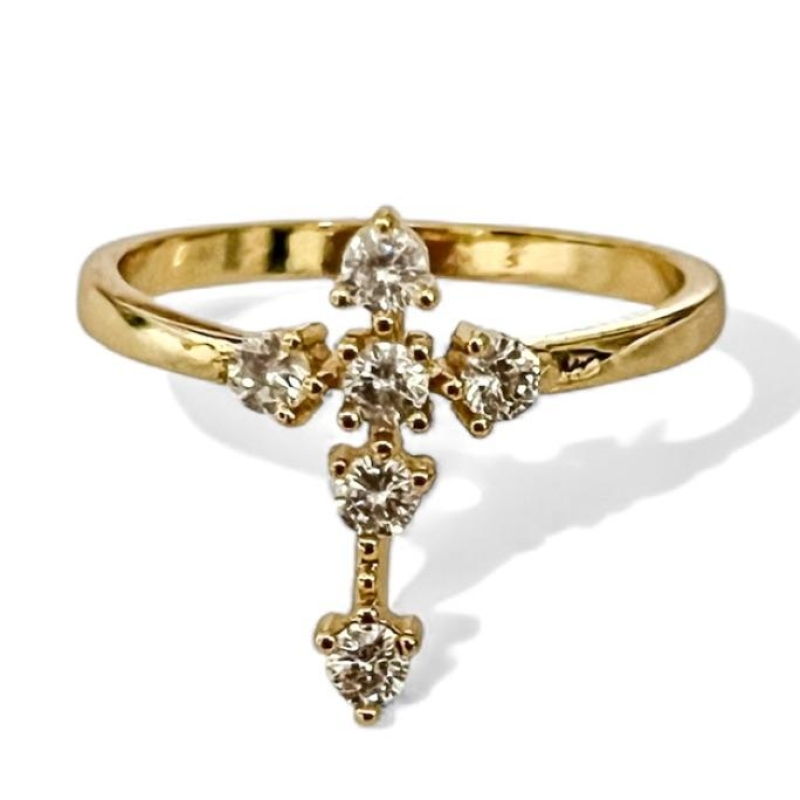 ANEL CRUZ ZIRCONIA CRISTAL 12