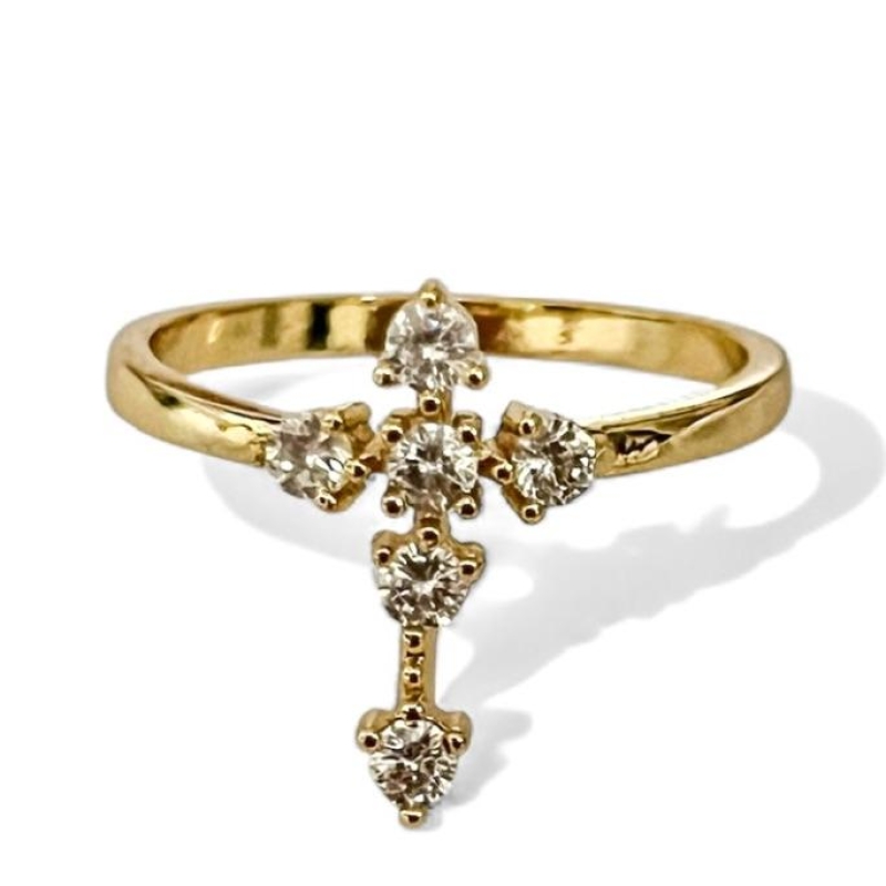 ANEL CRUZ ZIRCONIA CRISTAL 19