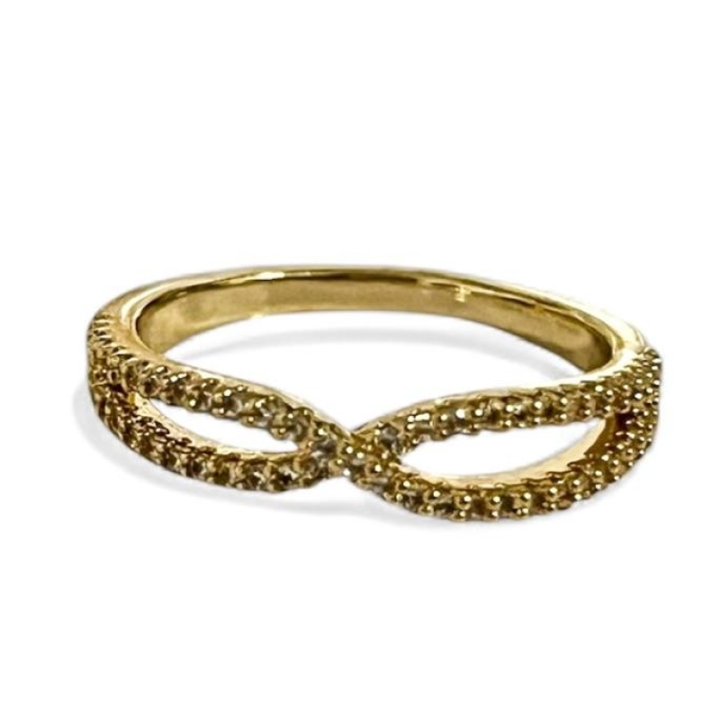ANEL CRUZADO ZIRCONIA CRISTAL 16