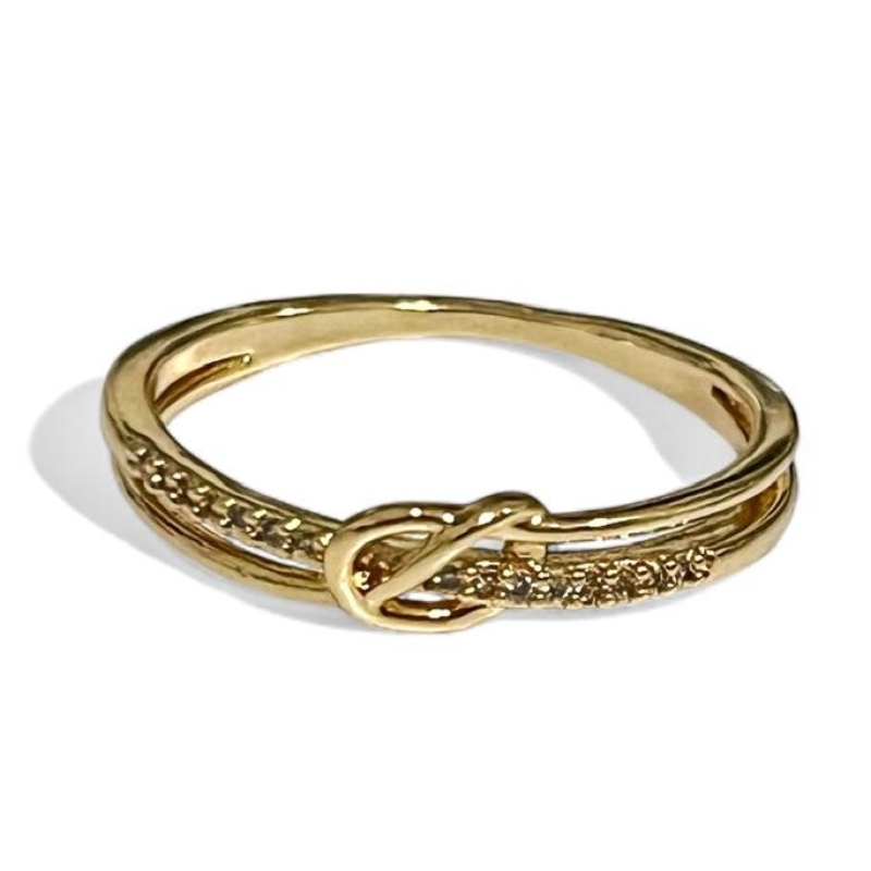 ANEL NÓ ZIRCONIA CRISTAL 26