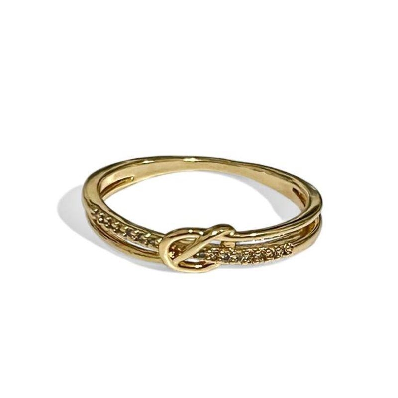 ANEL NÓ ZIRCONIA CRISTAL 26