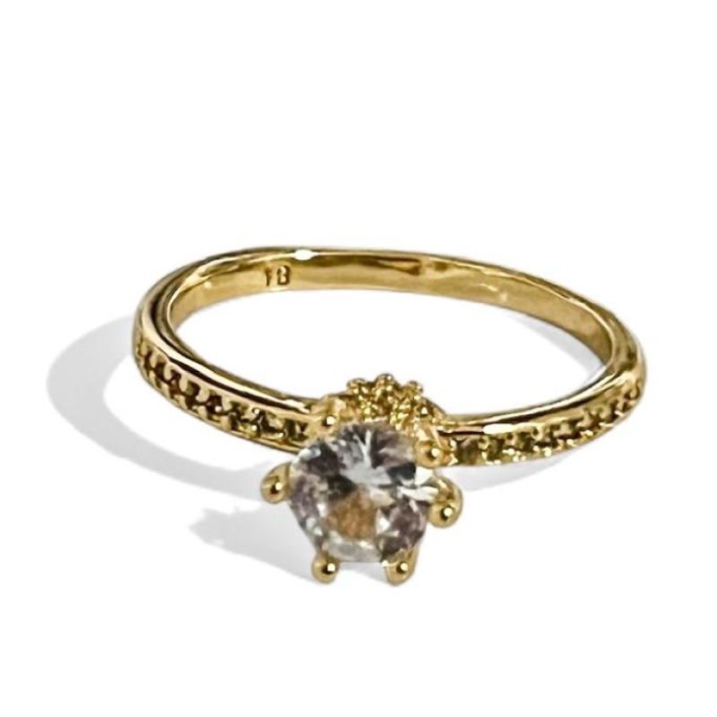 ANEL SOLITARIO PEDRA ZIRCONIA CRISTAL 21