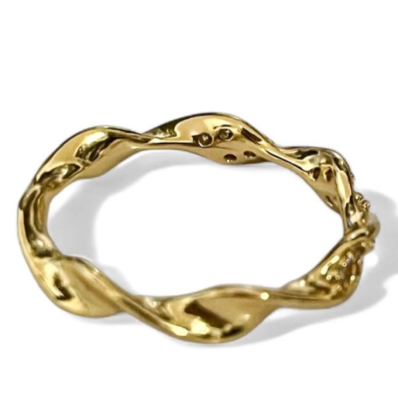 ANEL TORCIDO ZIRCONIA CRISTAL 19