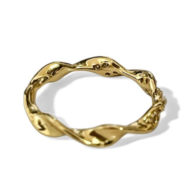 ANEL TORCIDO ZIRCONIA CRISTAL 20
