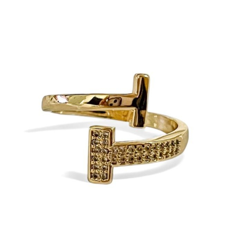 ANEL TRAVA ZIRCONIA CRISTAL 19