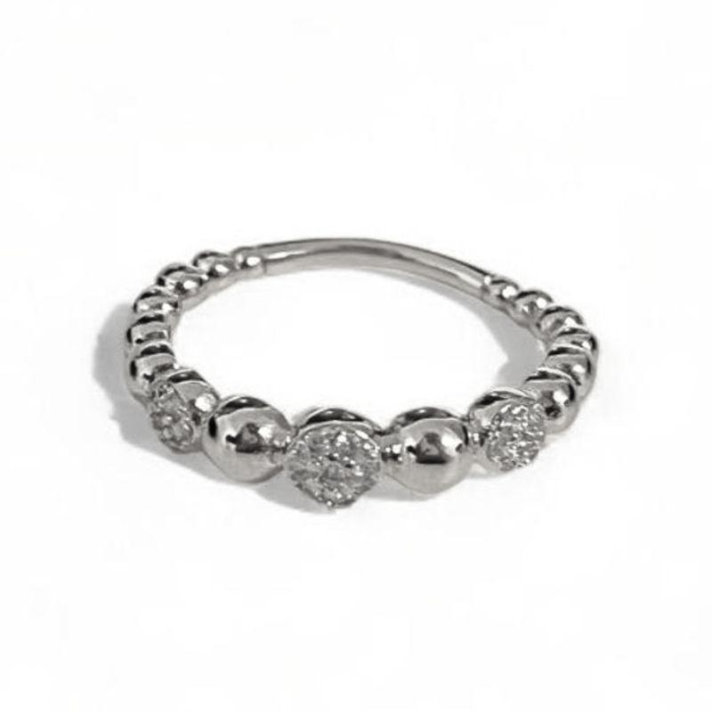 ANEL BOLINHA ZIRCONIA CRISTAL 16