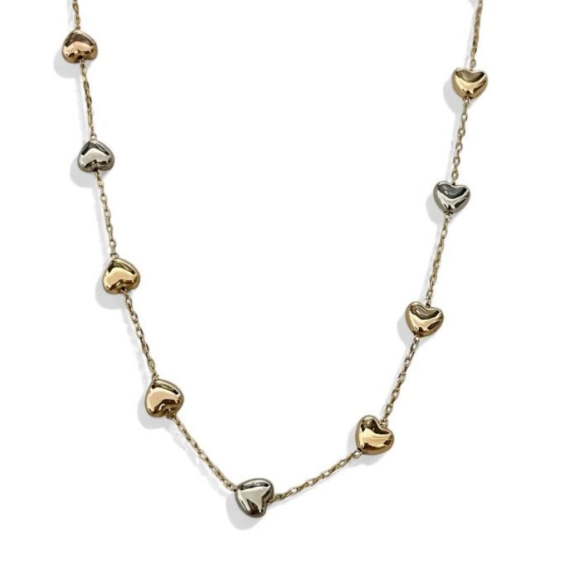 COLAR CHOKER CORAÇÕES LISO