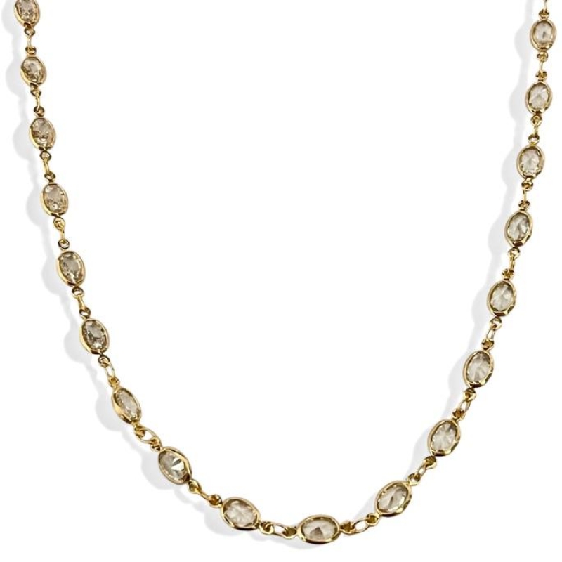 COLAR CHOKER CRISTAIS OVAL