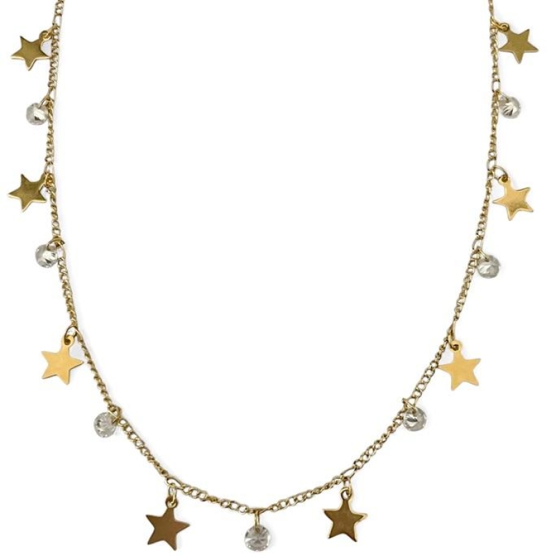 COLAR CHOKER ESTRELA LISA ZIRCONIA CRISTAL